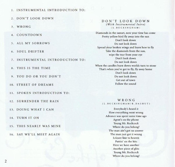 Lindsey Buckingham : Out Of The Cradle (CD, Album)