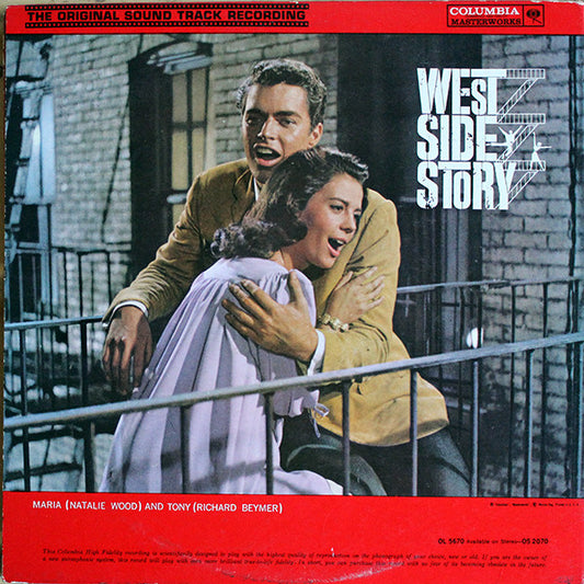 Leonard Bernstein : West Side Story (The Original Sound Track Recording) (LP, Album, Mono, RE, Gat)