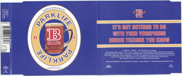 Blur Starring Phil Daniels : Parklife (CD, Single)