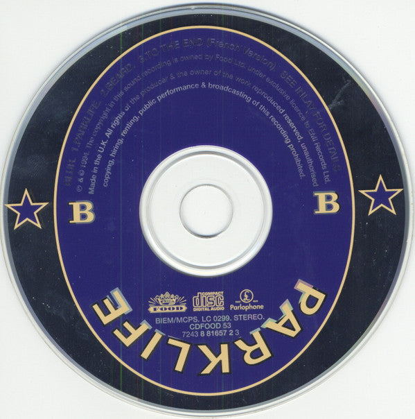 Blur Starring Phil Daniels : Parklife (CD, Single)