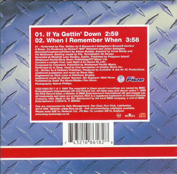 Five : If Ya Gettin' Down (CD, Single)
