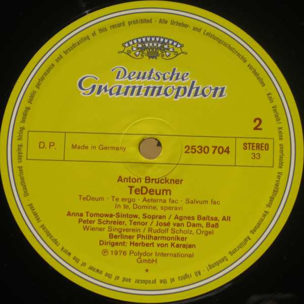 Wolfgang Amadeus Mozart / Anton Bruckner - Herbert von Karajan : Krönungsmesse / Te Deum (LP, Album)