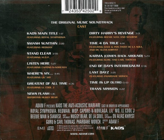 Adam F : Kaos: The Anti-Acoustic Warfare (CD, Album)