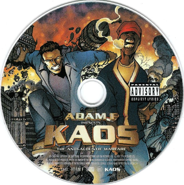 Adam F : Kaos: The Anti-Acoustic Warfare (CD, Album)