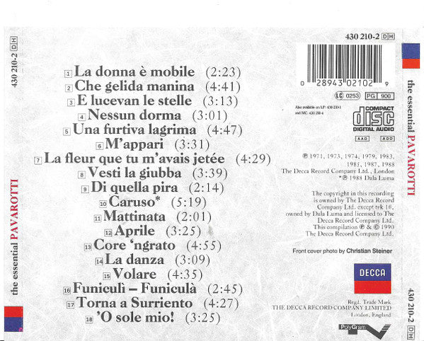 Luciano Pavarotti : The Essential Pavarotti (CD, Comp)
