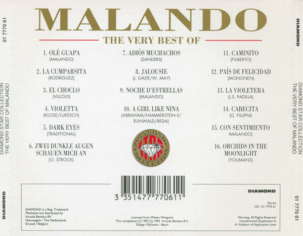 Malando And His Tango Orchestra : The Very Best Of (CD, Comp)