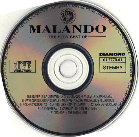 Malando And His Tango Orchestra : The Very Best Of (CD, Comp)