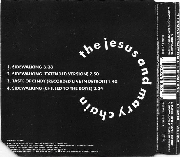 The Jesus And Mary Chain : Sidewalking (CD, Mini, Single)