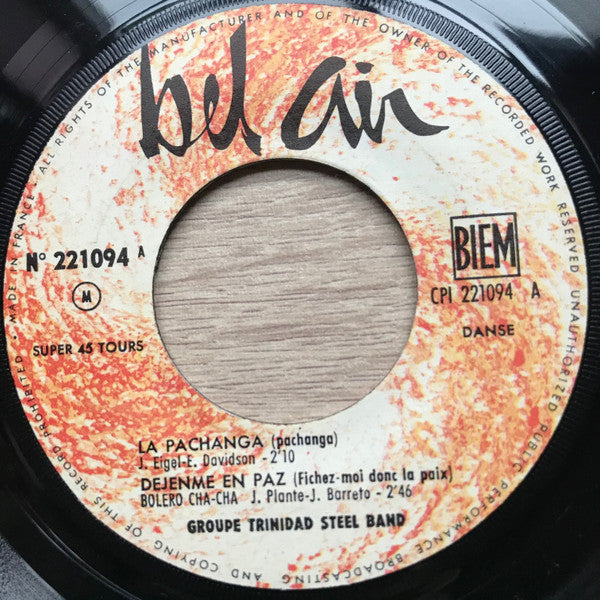 Trinidad Steel Band : La Pachanga (7", EP, Mono)