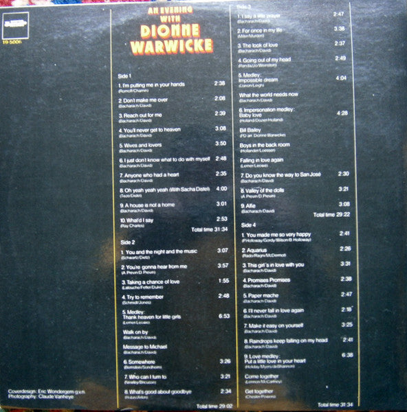 Dionne Warwicke* : An Evening With Dionne Warwicke (2xLP, Album)