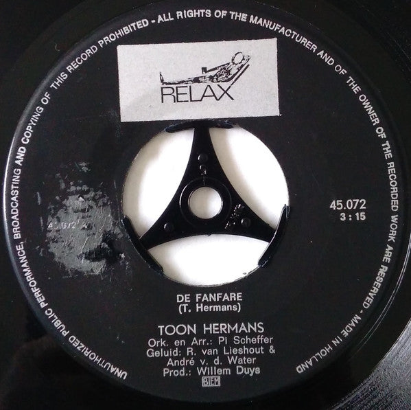 Toon Hermans : De Fanfare (7", Single)