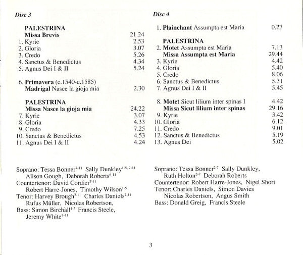 Giovanni Pierluigi da Palestrina, The Tallis Scholars, Peter Phillips (2) : The Palestrina 400 Collection (4xCD, Comp + Box)