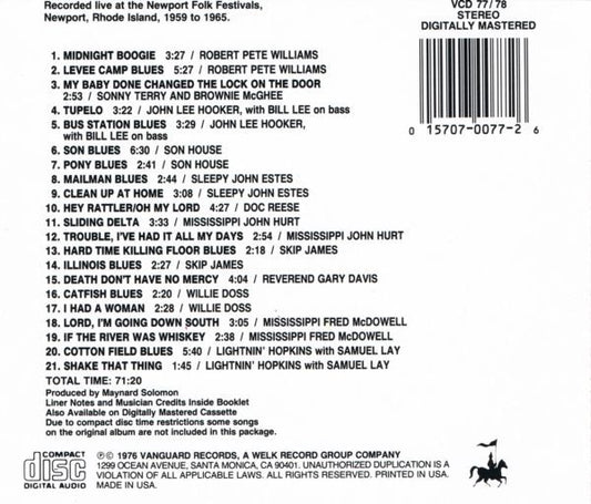 Various : Great Bluesmen Newport (CD, RE)