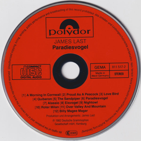 James Last : Paradiesvogel (CD, Album)