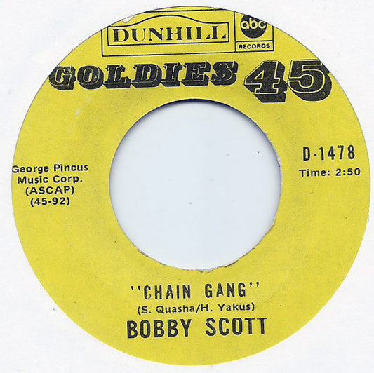 Bobby Scott : Chain Gang (7", RE)