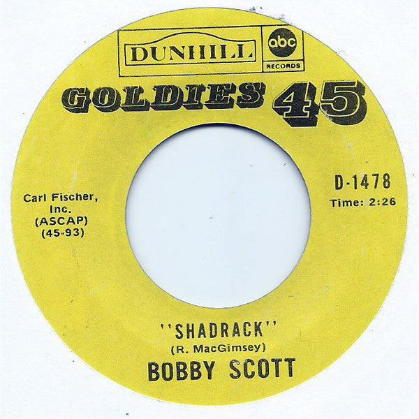 Bobby Scott : Chain Gang (7", RE)