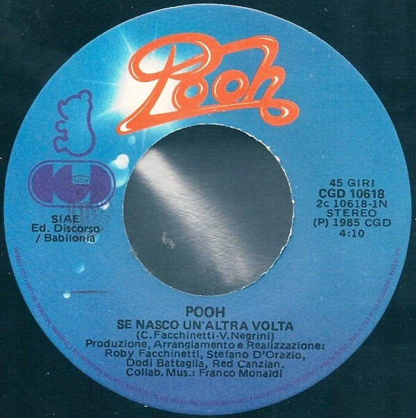 Pooh : Se Nasco Un'altra Volta (7",  )