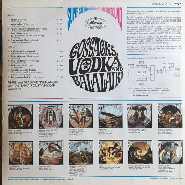 Pierre & Vladimir Svetlanoff With The Sania Poustylnikoff Orchestra : Cossacks, Vodka And Balalaika (LP, Album, RE)