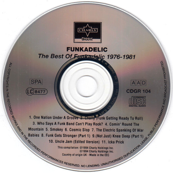 Funkadelic : The Best Of Funkadelic 1976-1981 (CD, Comp)