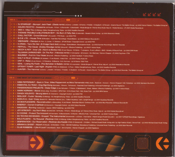 Various : The Best Of Hardstyle 2002 (4xCD, Mixed)