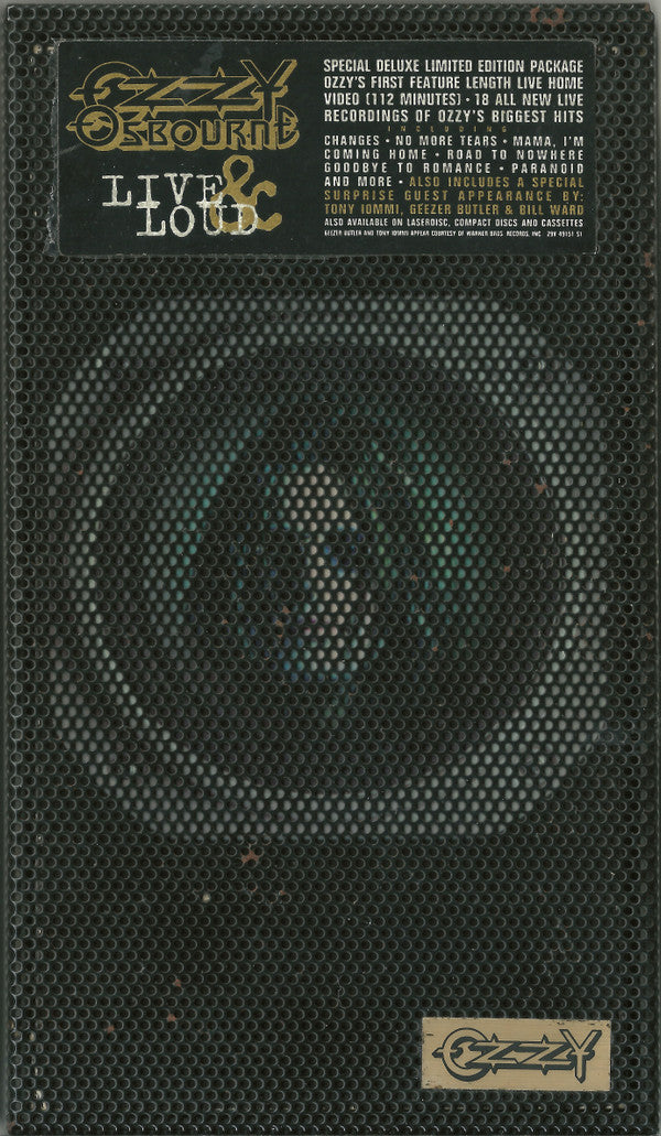 Ozzy Osbourne : Live & Loud (VHS, Album, Dlx, Ltd, S/Edition, NTSC, Dol)
