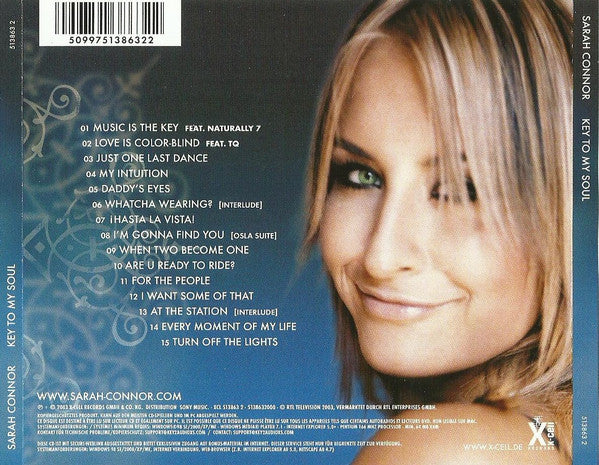 Sarah Connor : Key To My Soul (CD, Album, Copy Prot.)