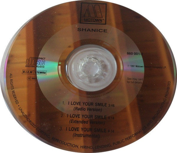 Shanice : I Love Your Smile (CD, Single)