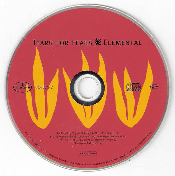 Tears For Fears : Elemental (CD, Album)