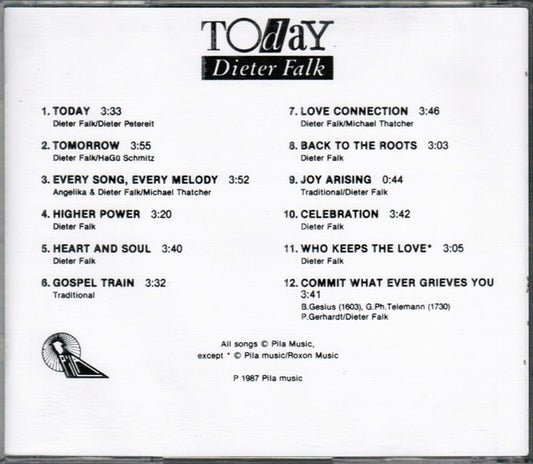 Dieter Falk : Today (CD, Album)
