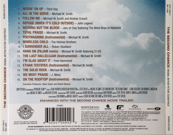 Various : The Second Chance (Original Motion Picture Soundtrack) (CD, Comp, Enh)