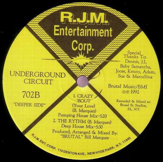 Underground Circuit : I Want You (12")