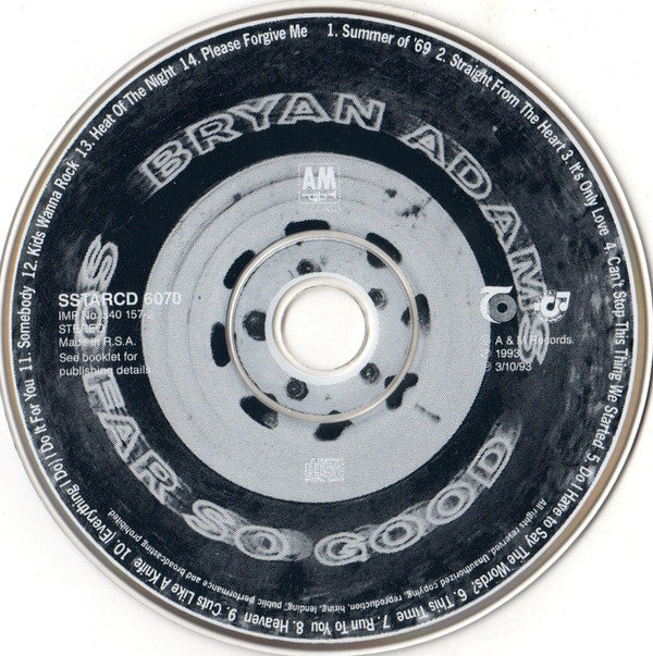 Bryan Adams : So Far So Good (CD, Comp)
