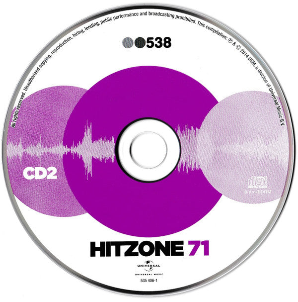 Various : Radio 538 Hitzone 71 (2xCD, Comp)