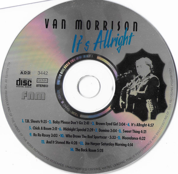 Van Morrison : It's Allright (CD, Comp)