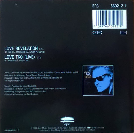 Daryl Hall : Love Revelation (CD, Single)