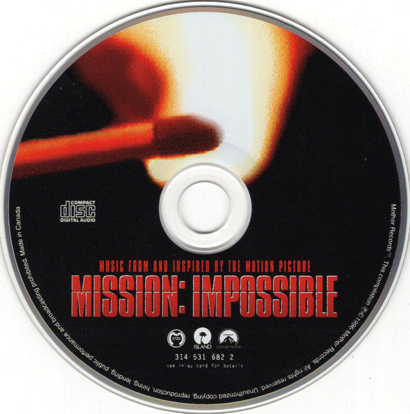 Various : Music From And Inspired By The Motion Picture Mission Impossible (CD, Comp)