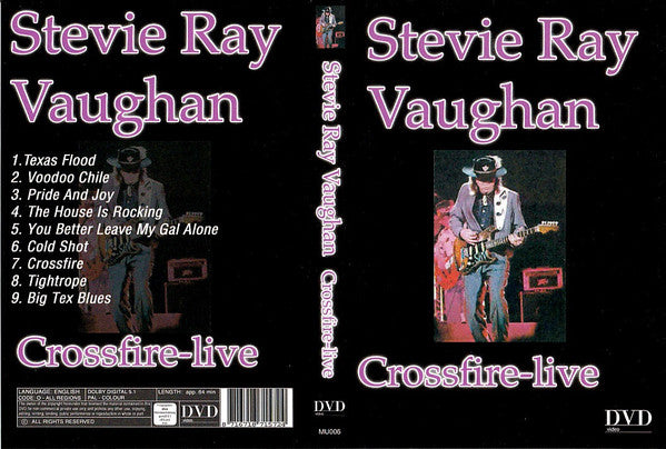 Stevie Ray Vaughan : Crossfire-Live (DVD-V, Unofficial)