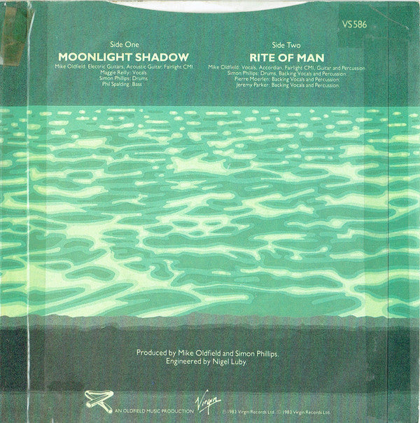 Mike Oldfield : Moonlight Shadow (7", Single, Gre)