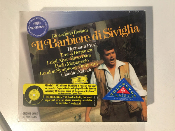 Gioacchino Rossini - Hermann Prey · Teresa Berganza · Luigi Alva · Enzo Dara · Paolo Montarsolo - London Symphony Orchestra - Claudio Abbado : Il Barbiere Di Siviglia (2xCD, Album, RE, RM + Box)