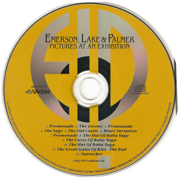 Emerson, Lake & Palmer : Pictures At An Exhibition (CD, Album, RE, RM)