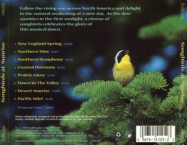 Dan Gibson, John Herberman : Songbirds At Sunrise (CD, Album)