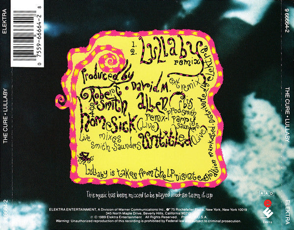 The Cure : Lullaby (CD, Single, RP, Oly)