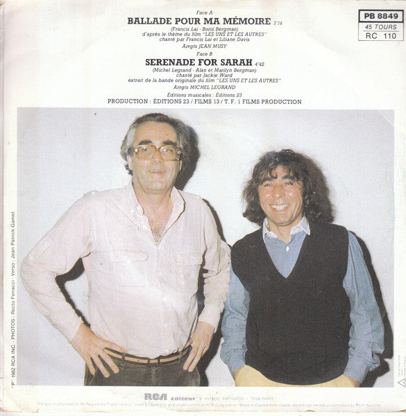 Francis Lai, Michel Legrand : Extraits De La Bande Originale Du Film Les Uns Et Les Autres (7", Single)
