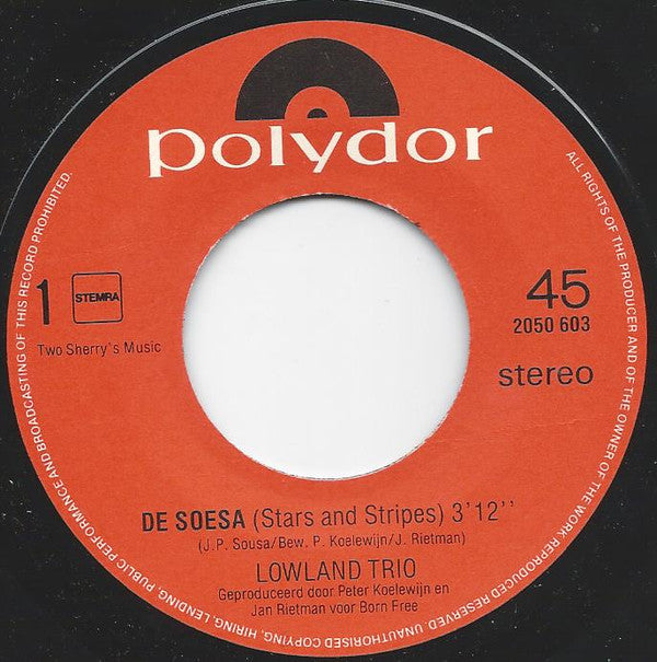 Lowland Trio : De Soesa (7", Single)