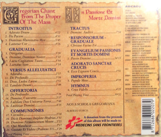 Nova Schola Gregoriana, Alberto Turco : Musica Gregoriana - The Best In Gregorian Music (2xCD, Comp)