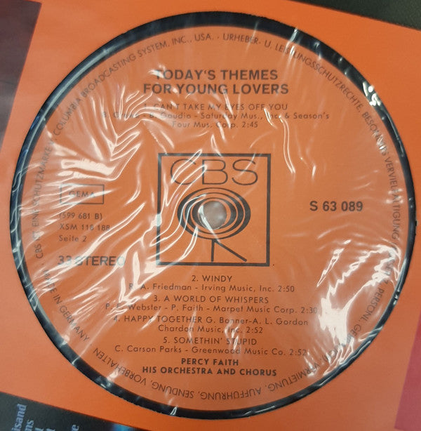 Percy Faith And His Orchestra And Chorus : Today's Themes For Young Lovers (LP, Album)