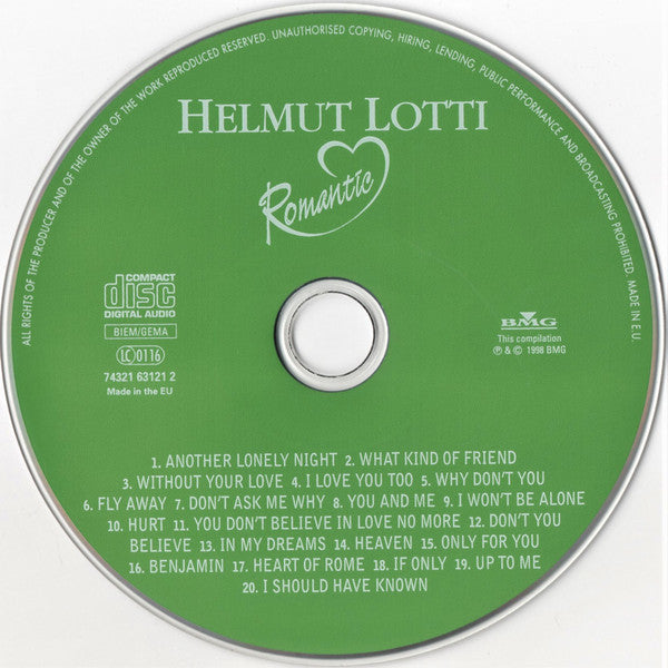 Helmut Lotti : Romantic (CD, Comp)