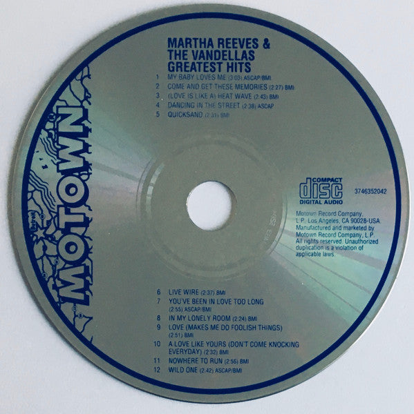 Martha Reeves & The Vandellas : Greatest Hits (CD, Comp)