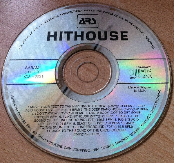 Hithouse : Hithouse (CD, Album)