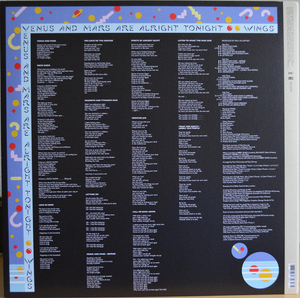 Wings (2) : Venus And Mars (2xLP, Album, RE, RM, 180)